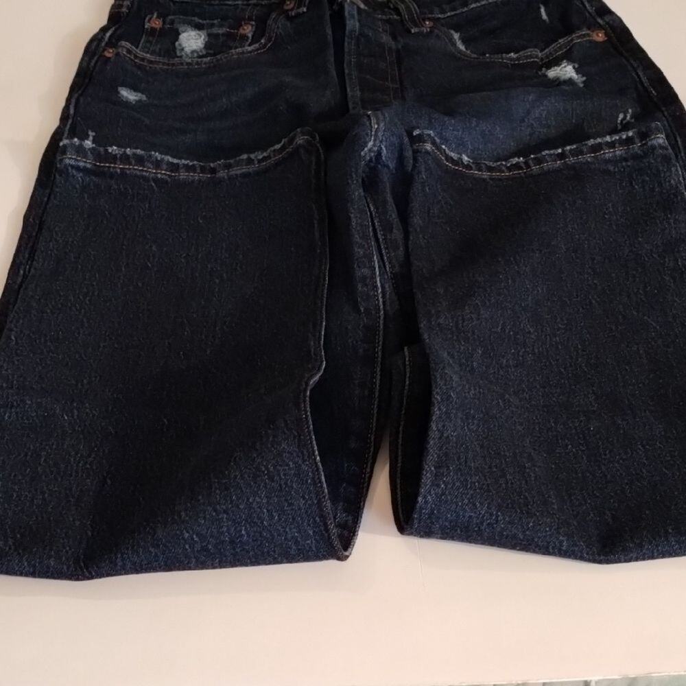 Levi’s 501 Distressed Jeans– Size 27 x 26 -Distressed- Vintage-Inspired Fit